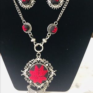 Handmade cross stitch necklace. Elegant